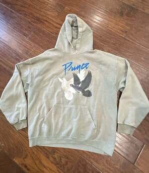 The Prince Estate Purple Rain Doves Green Hoodie MD